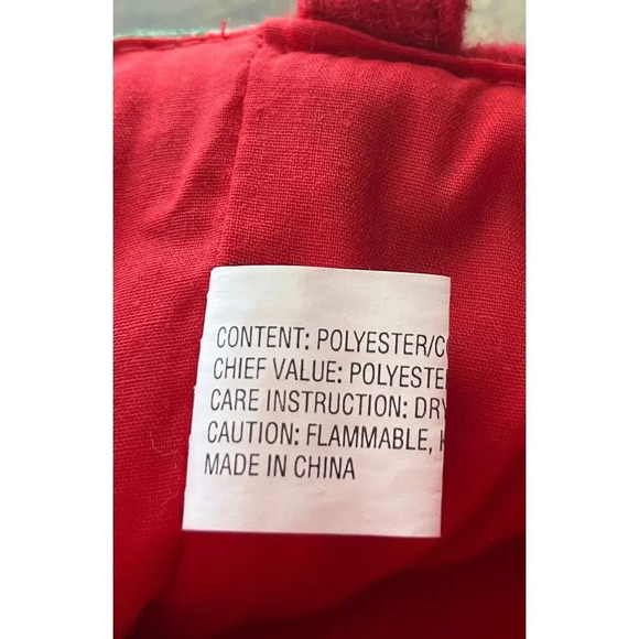 Sugar & Spice Christmas Red Stocking Embroidery Gingerbread Man 6X19 - Picture 9 of 11